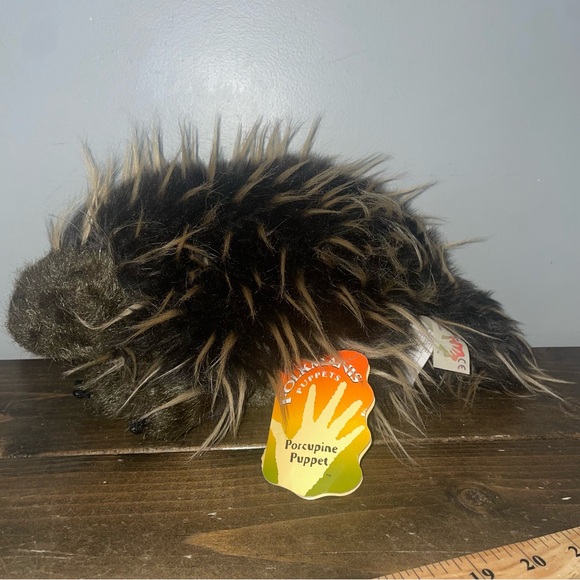 Folkmanis Puppets Porcupine Hand Puppet, - Picture 1 of 6